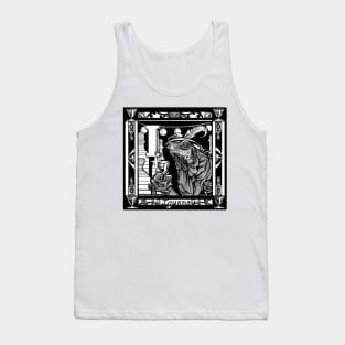 I is For Iguana - Black Outlined Version Tank Top